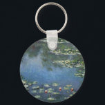 Waterlioenen van Claude Monet,  bloemen Sleutelhanger<br><div class="desc">Water Lilies (1906) van Claude Monet is een impressionisme in het kunstlandschap schilderij. Het is een van de vele variaties van waterlelie schilderijen die Monet schilderde in zijn bloemtuin in Giverny, Frankrijk. Waterlelijke bloemen in een veerseizoen vijver. Over de kunstenaar: Claude Monet (1840-1926) was een oprichter van de Franse impressionistische...</div>