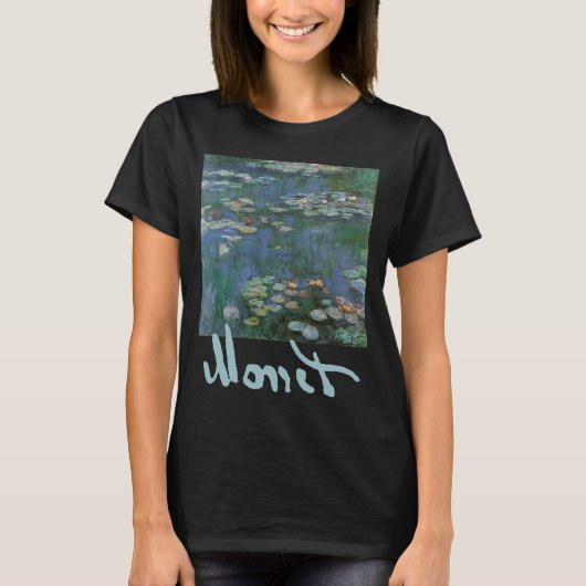 Waterlioenen van Claude Monet, bloemen T-shirt (Voorkant)