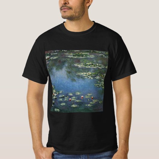Waterlioenen van Claude Monet,  bloemen T-shirt (Voorkant)