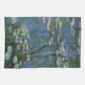 Waterlioenen van Claude Monet,  bloemen Theedoek (Horizontaal)