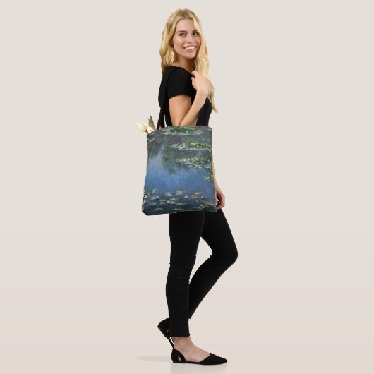 Waterlioenen van Claude Monet,  bloemen Tote Bag (Op model)