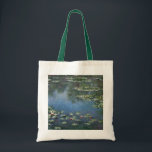 Waterlioenen van Claude Monet,  bloemen Tote Bag<br><div class="desc">Water Lilies (1906) van Claude Monet is een impressionisme in het kunstlandschap schilderij. Het is een van de vele variaties van waterlelie schilderijen die Monet schilderde in zijn bloemtuin in Giverny, Frankrijk. Waterlelijke bloemen in een veerseizoen vijver. Over de kunstenaar: Claude Monet (1840-1926) was een oprichter van de Franse impressionistische...</div>