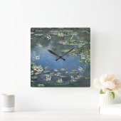 Waterlioenen van Claude Monet,  bloemen Vierkante Klok (Huis)