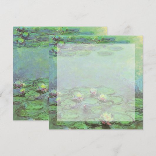 Waterlioenen van Claude Monet,  impressionisme (Voorkant / Achterkant)