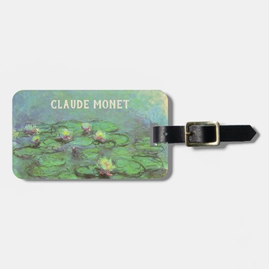 Waterlioenen van Claude Monet, impressionisme Bagagelabel (Voorkant horizontaal)