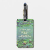 Waterlioenen van Claude Monet,  impressionisme Bagagelabel (Achterkant verticaal)