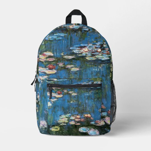 Waterlioenen van Claude Monet,  impressionisme Bedrukte Rugzak (Voorkant)