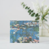 Waterlioenen van Claude Monet,  impressionisme Briefkaart (Staand voorkant)