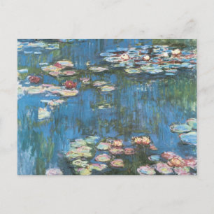 Waterlioenen van Claude Monet,  impressionisme Briefkaart