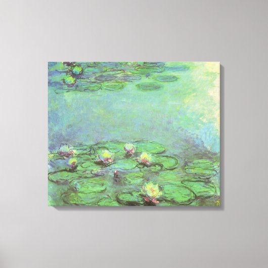 Waterlioenen van Claude Monet,  impressionisme Canvas Afdruk (Voorkant)