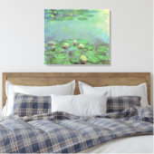 Waterlioenen van Claude Monet,  impressionisme Canvas Afdruk (Insitu (Slaapkamer))