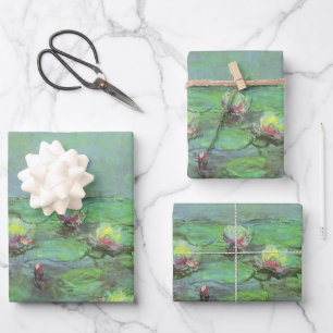 Waterlioenen van Claude Monet,  impressionisme Inpakpapier Vel
