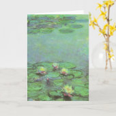 Waterlioenen van Claude Monet,  impressionisme Kaart (Gele Bloem)