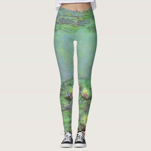Waterlioenen van Claude Monet,  impressionisme Leggings (Voorkant)