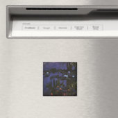 Waterlioenen van Claude Monet, impressionisme Magneet (Insitu (Vaatwasser))