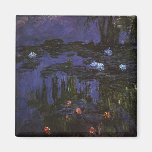 Waterlioenen van Claude Monet, impressionisme Magneet (Voorkant)