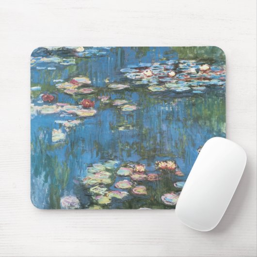 Waterlioenen van Claude Monet,  impressionisme Muismat (Met muis)