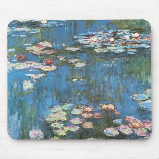 Waterlioenen van Claude Monet,  impressionisme Muismat (Voorkant)