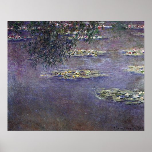 Waterlioenen van Claude Monet,  impressionisme Poster (Voorkant)