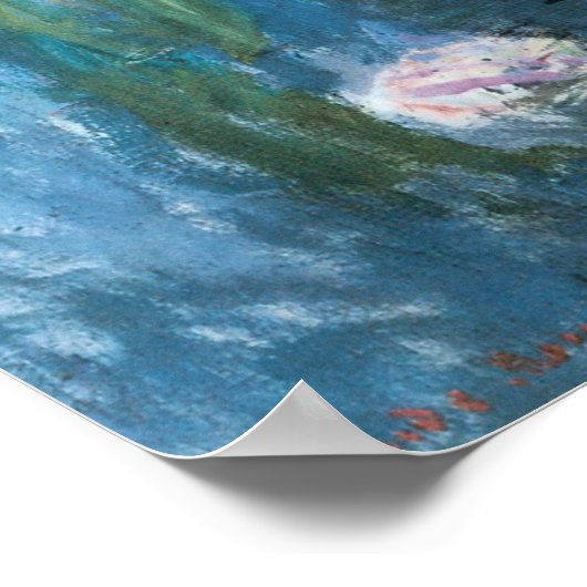 Waterlioenen van Claude Monet,  impressionisme Poster (Hoek)