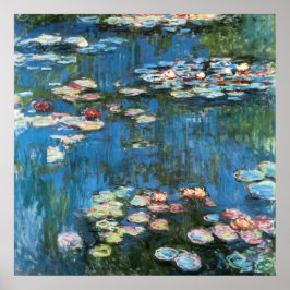 Waterlioenen van Claude Monet,  impressionisme Poster