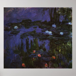 Waterlioenen van Claude Monet,  impressionisme Poster