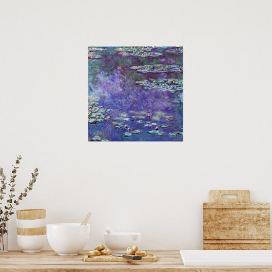 Waterlioenen van Claude Monet,  impressionisme Poster (Keuken)
