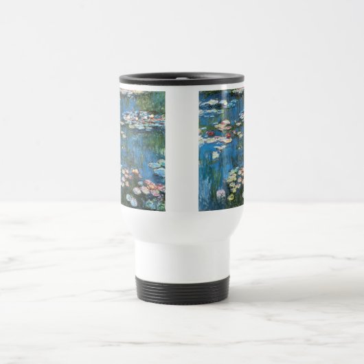 Waterlioenen van Claude Monet,  impressionisme Reisbeker (Center)