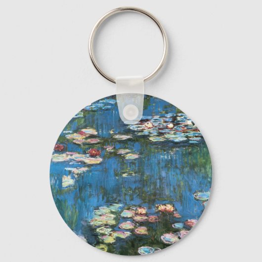 Waterlioenen van Claude Monet,  impressionisme Sleutelhanger (Achterkant)