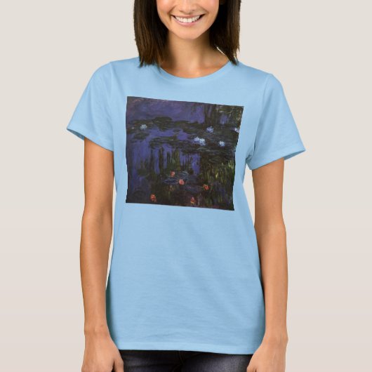 Waterlioenen van Claude Monet,  impressionisme T-shirt (Voorkant)