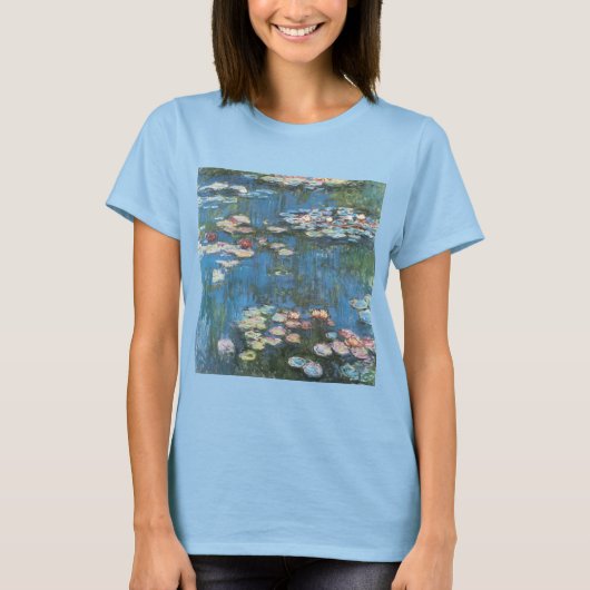 Waterlioenen van Claude Monet,  impressionisme T-shirt (Voorkant)