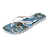 Waterlioenen van Claude Monet,  impressionisme Teenslippers (Schuin)