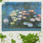 Waterlioenen van Claude Monet,  impressionisme Theedoek (Gevouwen)