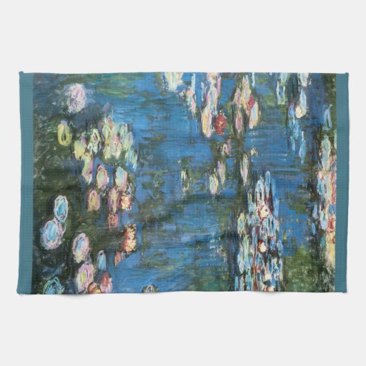 Waterlioenen van Claude Monet,  impressionisme Theedoek (Horizontaal)