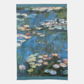 Waterlioenen van Claude Monet,  impressionisme Theedoek (Verticaal)