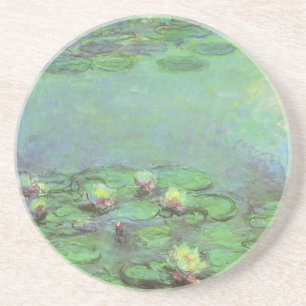 Waterlioenen van Claude Monet,  impressionisme Zandsteen Onderzetter