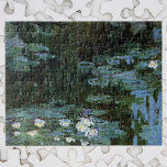 Waterlioenen van Claude Monet,  Kunst Legpuzzel<br><div class="desc">Waterlivons van Claude Monet is een kunstschilderij met een kunstschilderij met waterlappen in een vijver in de tuin van Monet in zijn huis in Giverny, Frankrijk. De weepende wilgen bomen werpen een reflectie op in de vijver. Claude Monet genoot van het schilderen "en plein air" of "in de open lucht"....</div>