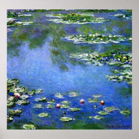 Waterlioenen van Claude Monet,  Kunst Poster (Voorkant)
