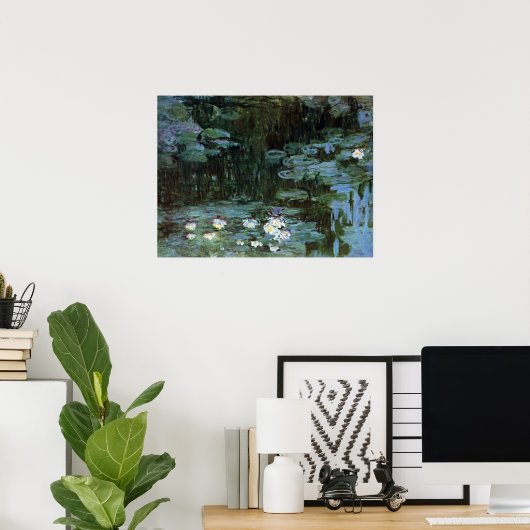 Waterlioenen van Claude Monet,  Kunst Poster (Thuiskantoor)