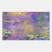 Waterlioenen van Claude Monet Rechthoekige Sticker (Voorkant)