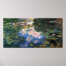 Waterlioenen van Claude Monet,  tuinkunst Poster