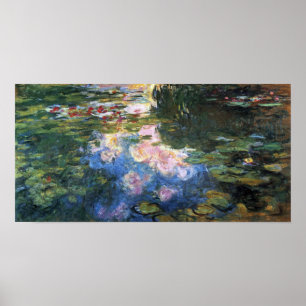 Waterlioenen van Claude Monet,  tuinkunst Poster