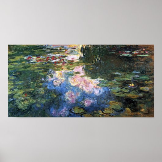 Waterlioenen van Claude Monet,  tuinkunst Poster (Voorkant)