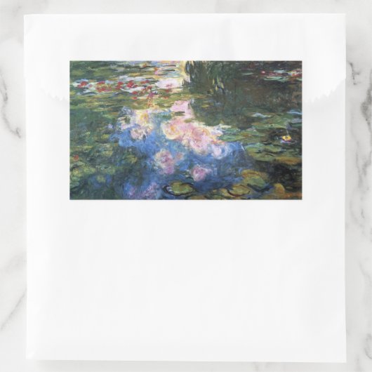 Waterlioenen van Claude Monet,  tuinkunst Rechthoekige Sticker (Tas)