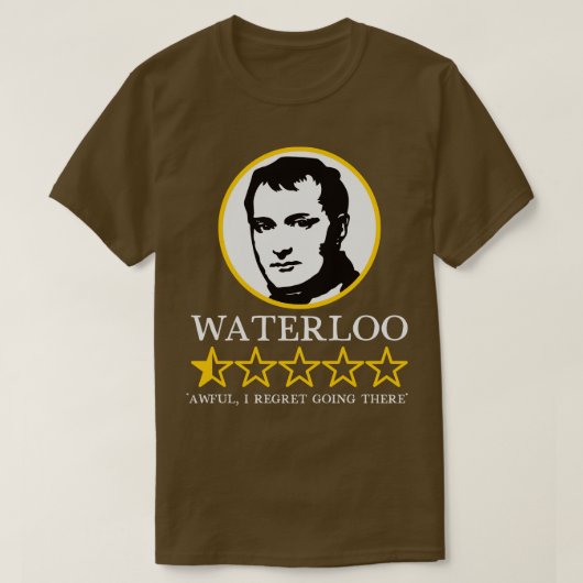 Waterloo beoordelingen t-shirt (Design voorkant)