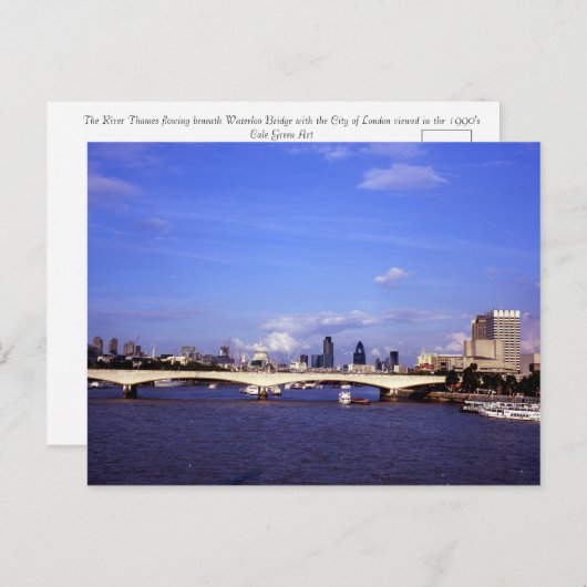 Waterloo Bridge Briefkaart (Voorkant / Achterkant)