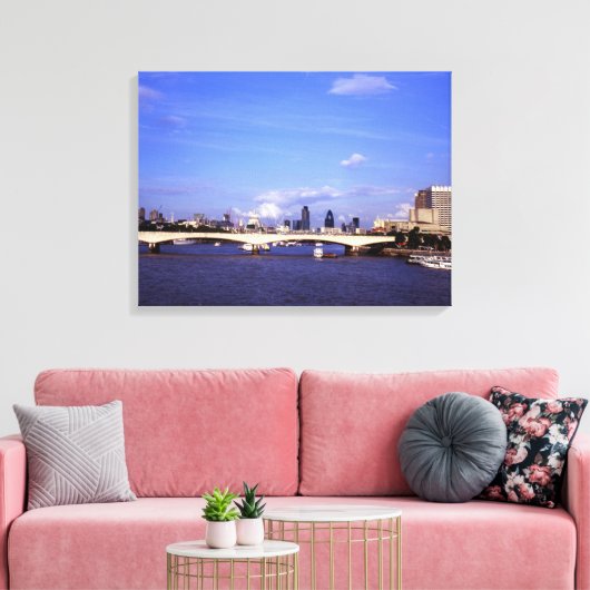 Waterloo Bridge Canvas Afdruk (Insitu (Woonkamer))