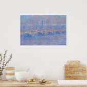 Waterloo Bridge, Effect of Mist beroemd gemaakt do Poster (Keuken)