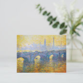 Waterloo Bridge, Grey Weather, 1900 Claude Monet Briefkaart (Staand voorkant)