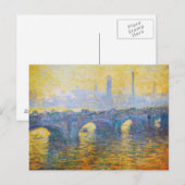 Waterloo Bridge, Grey Weather, 1900 Claude Monet Briefkaart (Voorkant / Achterkant)